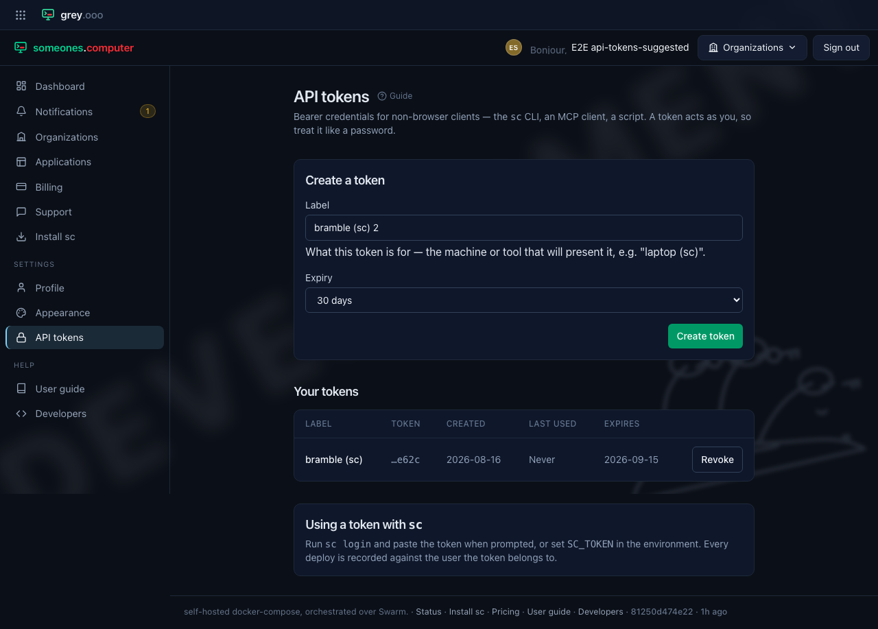 The suggestion numbered, because the machine's first token is still listed