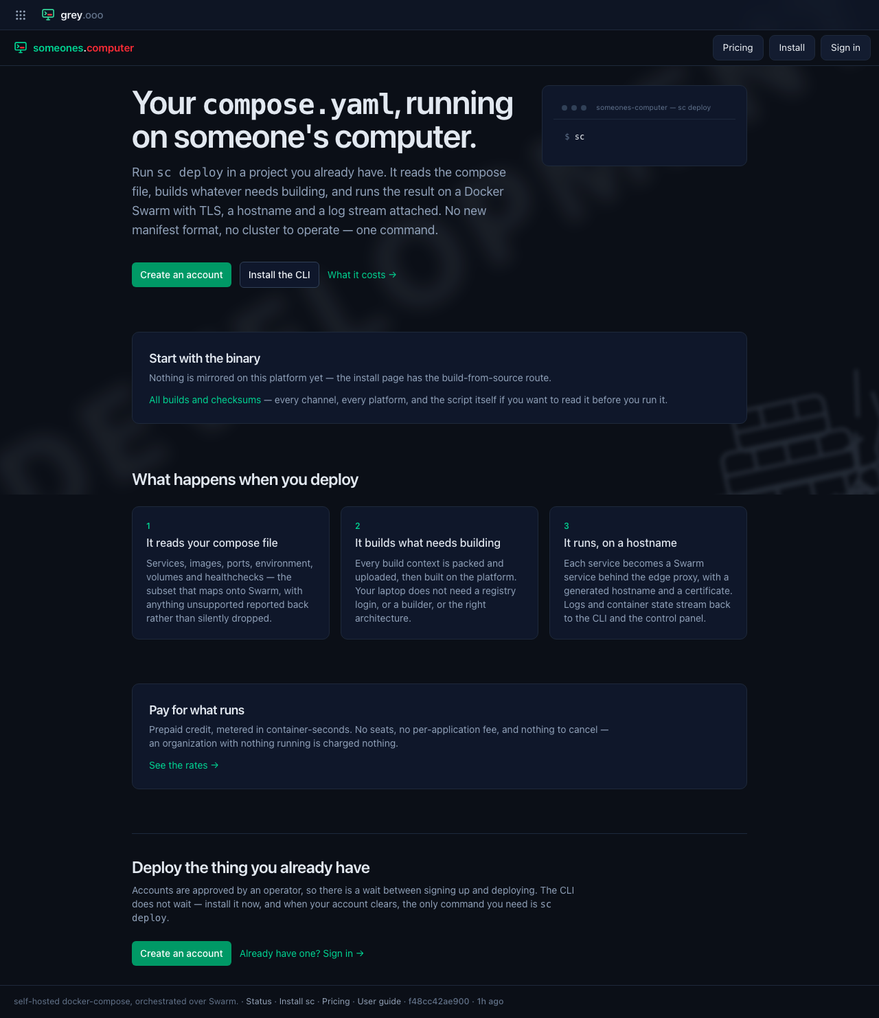The homepage